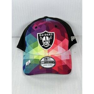 Size L/XL New Era Las Vegas Raiders 39THIRTY Crucial Catch Flex Fit Hat Cap